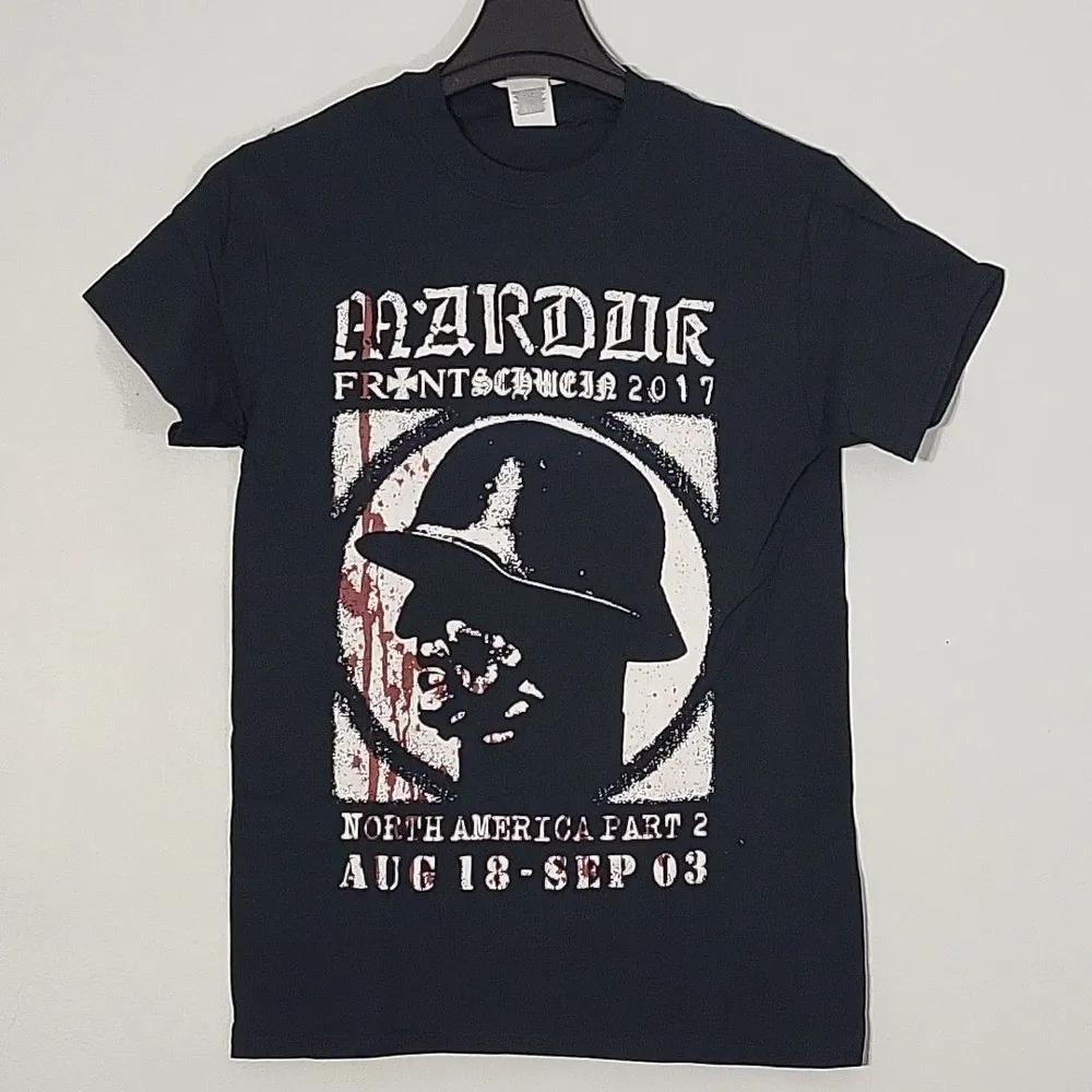 Unisex Short Sleeve Crew Neck Cotton T Shirt Marduk Frontschwein XXXXL