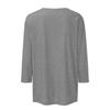 Women's Fashion Casual Round Neck 3/4 Sleeve Loose  Printed T-Shirt Ladies Top