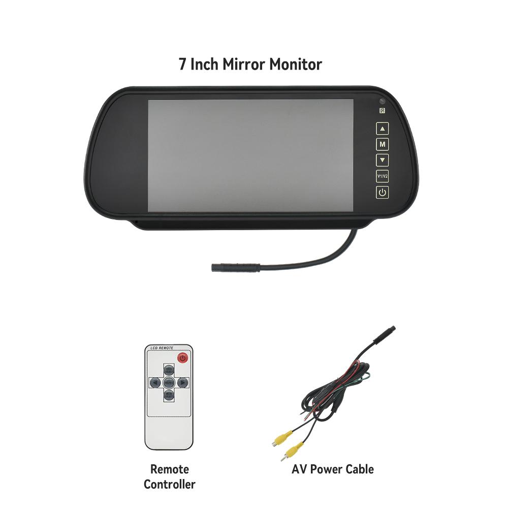 KTYDKP 7 Inch Car Rear View Camera with Mirror Monitor for Vehicle Parking Rervesing Camera with 7" TFT LCD HD Screen Universal