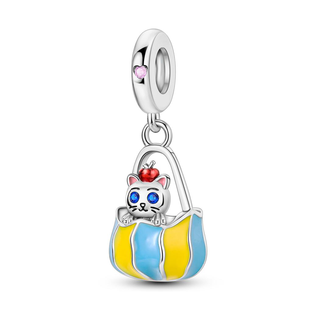 Copper Plated Charms Firefly Feather Moon Pendants Fit Original Pan Bracelet Making Fashion Jewelry