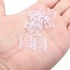 2-10Pieces 14G 16G Eyebrow Piercing Fixer Jewelry Bioflex Plastic Transparent Lip Belly Ring Barbell Cartilage 6mm 8mm 10mm 12mm