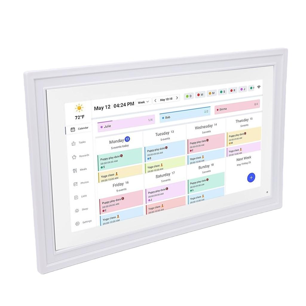 Calendario Digitale Intelligente 21,5 Pollici Touchscreen WiFi Display Interattivo Calendario Digitale Planner con APP Memoria 32G per