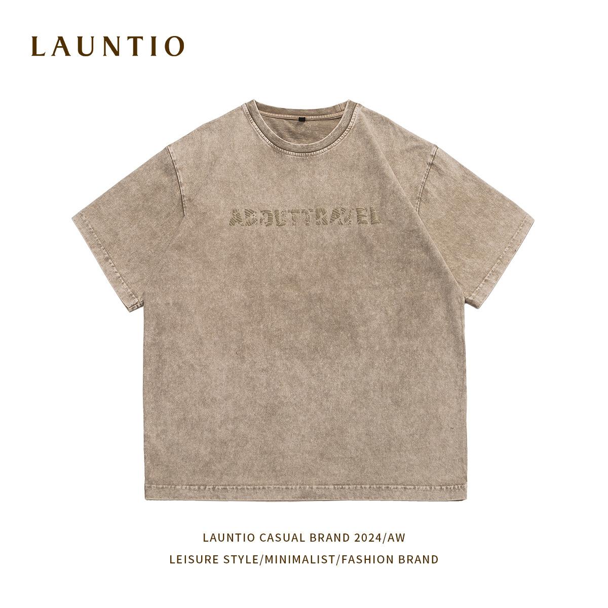 

Летняя популярная мужская футболка унисекс из чистого хлопка с короткими рукавами и принтом для отдыха L хаки