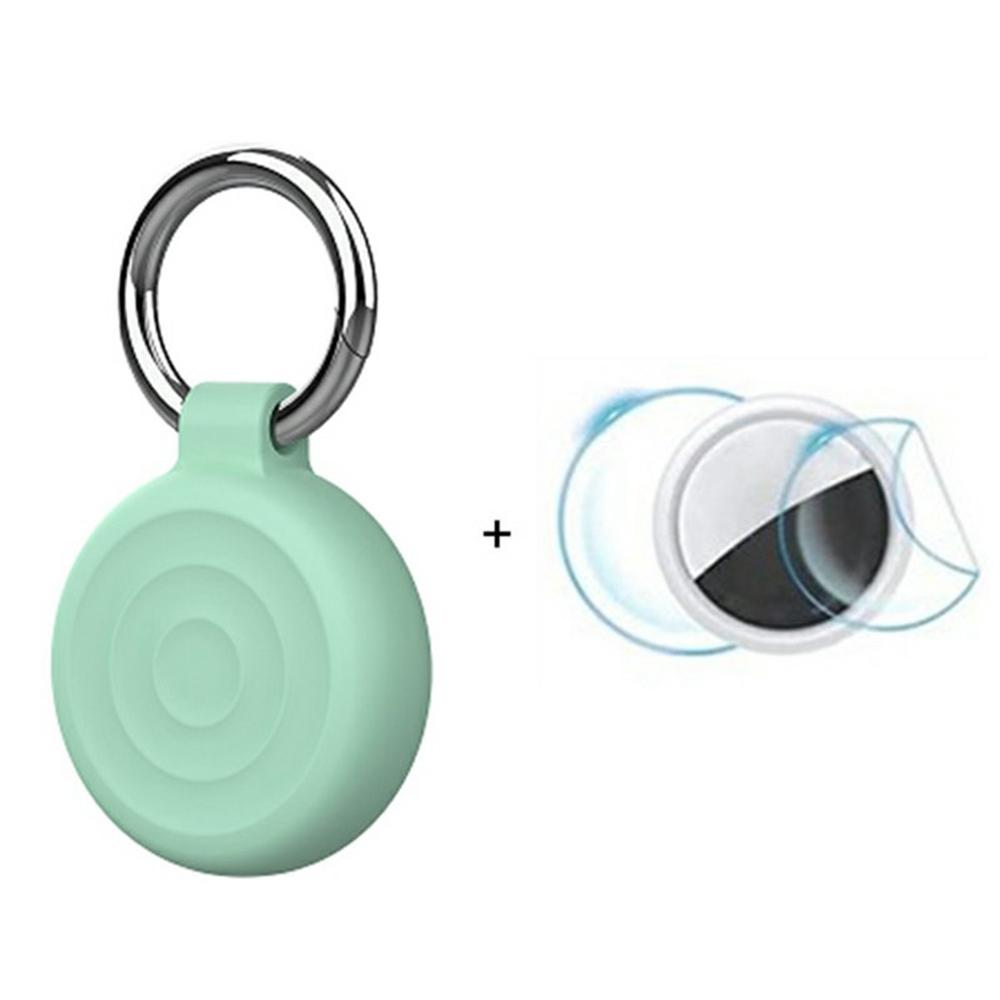 Étui de protection en silicone étanche pour AirTag Tracker, design ondulé, avec film avant/arrière