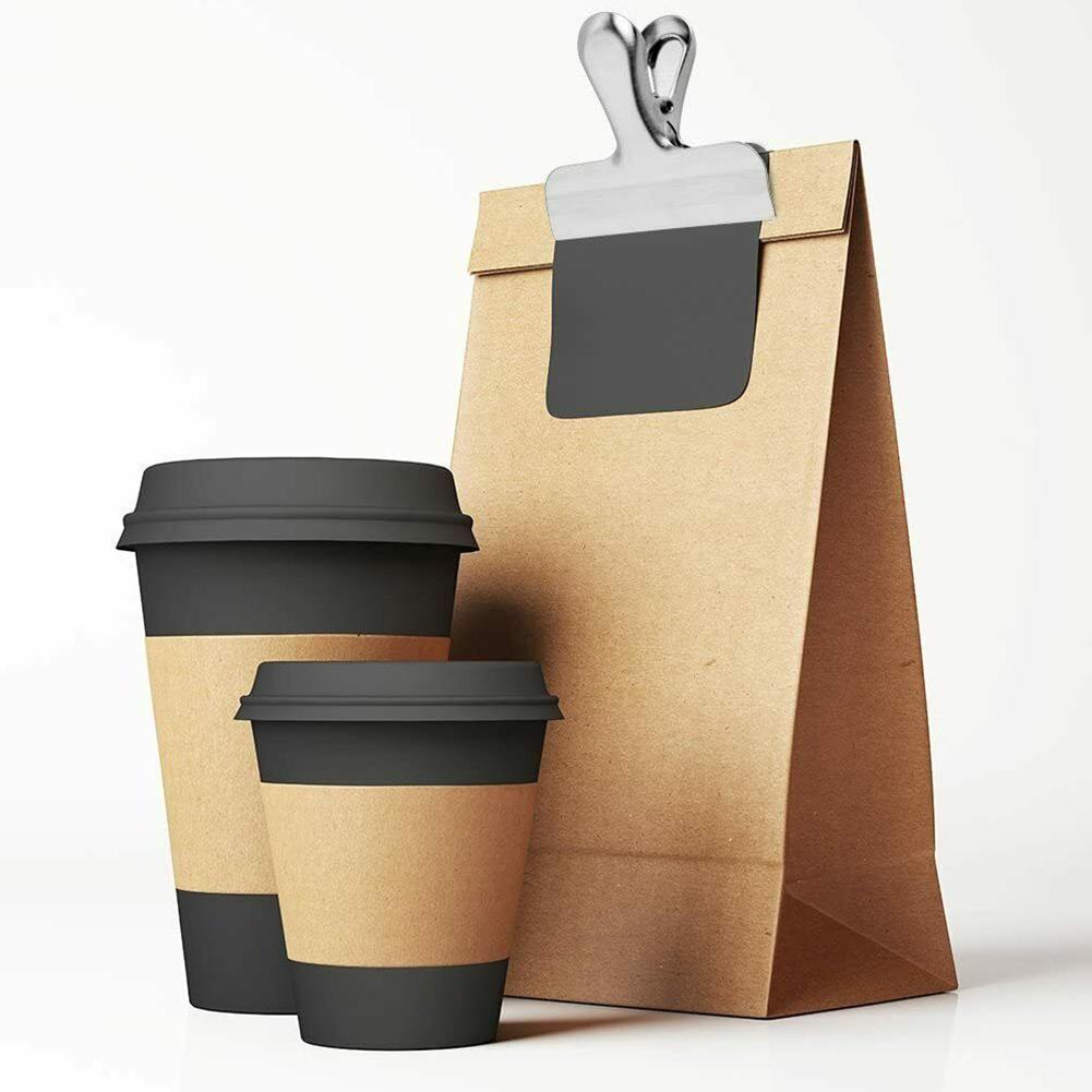 For Kitchen Home Office Clips Paper Clamps Quick Clamping Stainless Steel