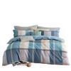 Mengjie 100% Cotton 4-Piece Geometric Duvet Cover Set