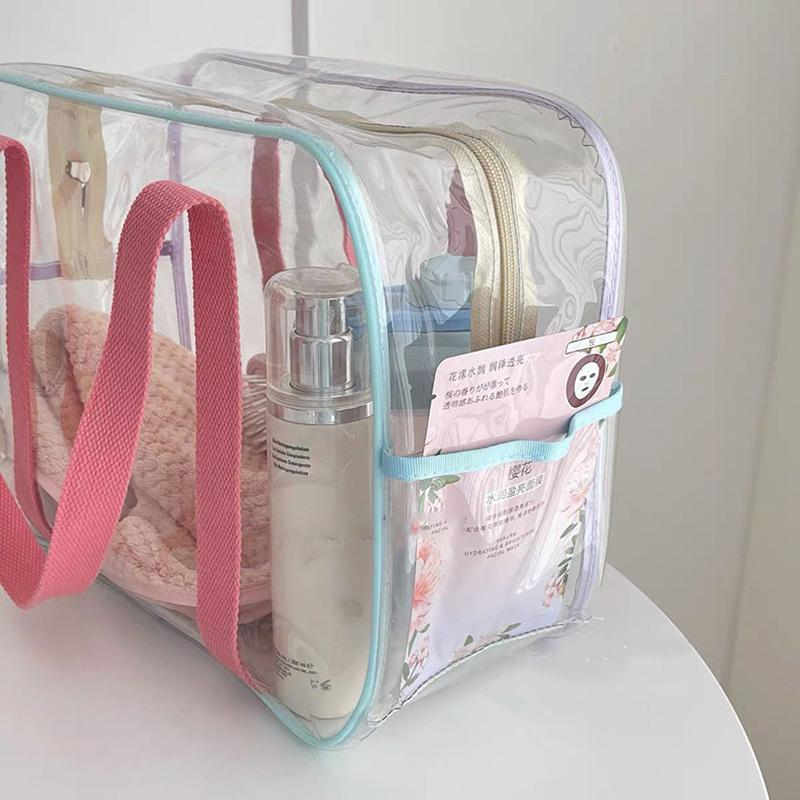 Large-Capacity Pvc Swimming Transparent Water Beach Bag Shoulder Bag Storage Bag