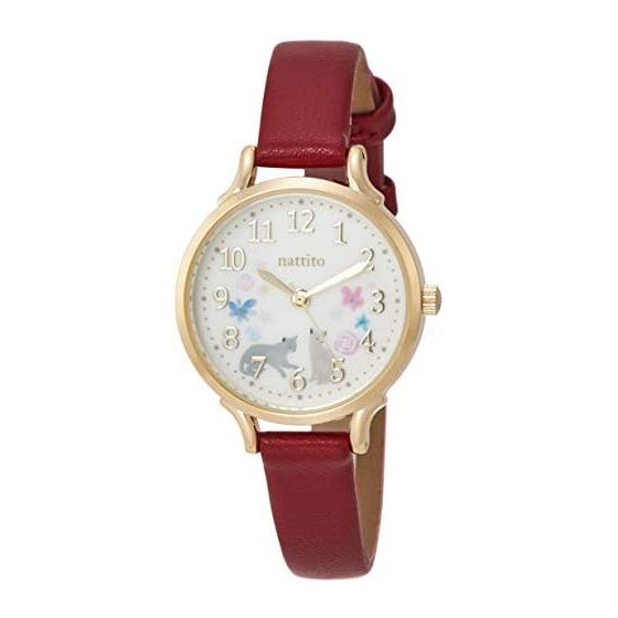 [Fieldwork] Watch Analog Syrup Leather Strap GY006-4 Women s Red