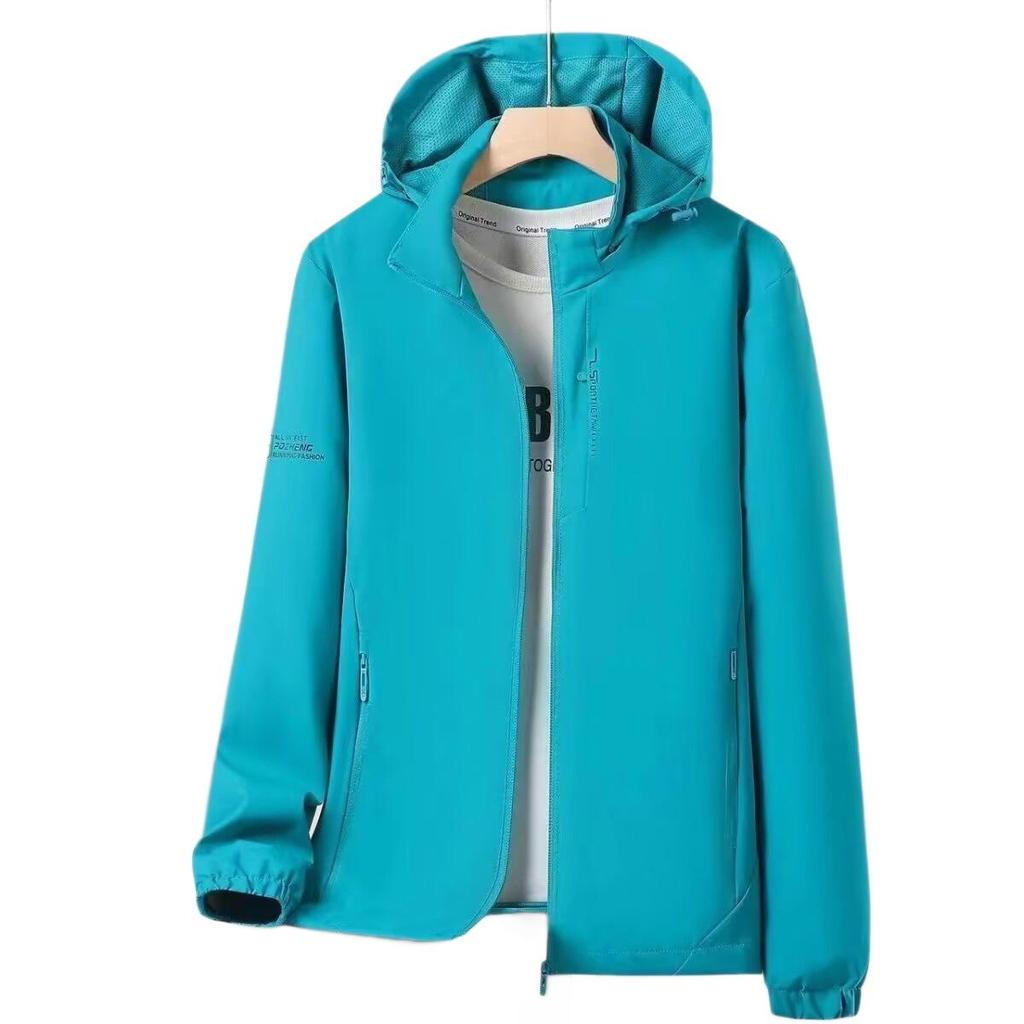 Herren- & Damen-Wasserdichte Sport-Windjacke mit abnehmbarer Kapuze - Frühlings-/Herbstjacke