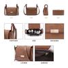 IELGY Fashion Trend Stitching Fashion Tofu Bag Shoulder Messenger Bag