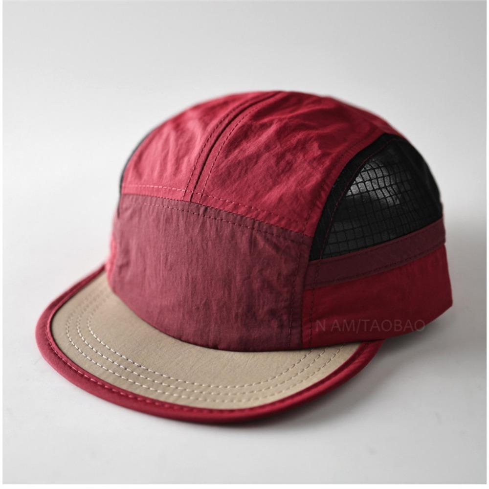 Nylon Quick Dry Hat 5 Panel Sunshade Cap Fashion Baseball Caps For Running, Camping