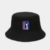 Golf Bucket Hat for Men Women Breathable Foldable Sun Cap with PGA Tour Logo Perfect for Outdoor Sports Travel Golf Enthusiasts