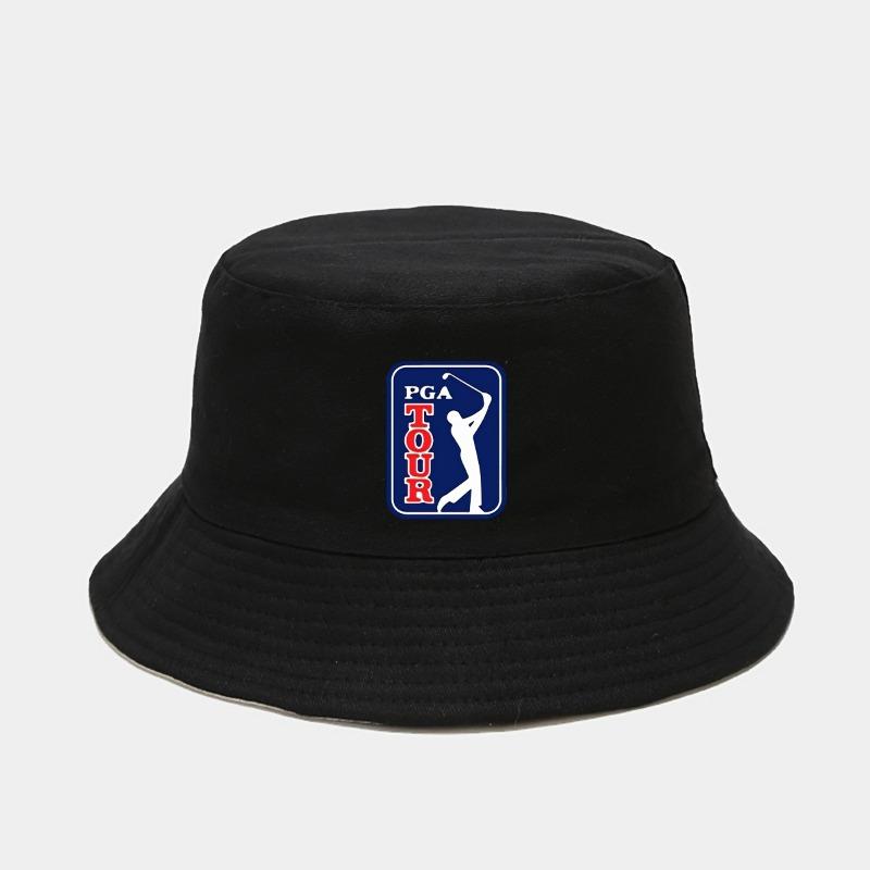 Golf Bucket Hat for Men Women Breathable Foldable Sun Cap with PGA Tour Logo Perfect for Outdoor Sports Travel Golf Enthusiasts