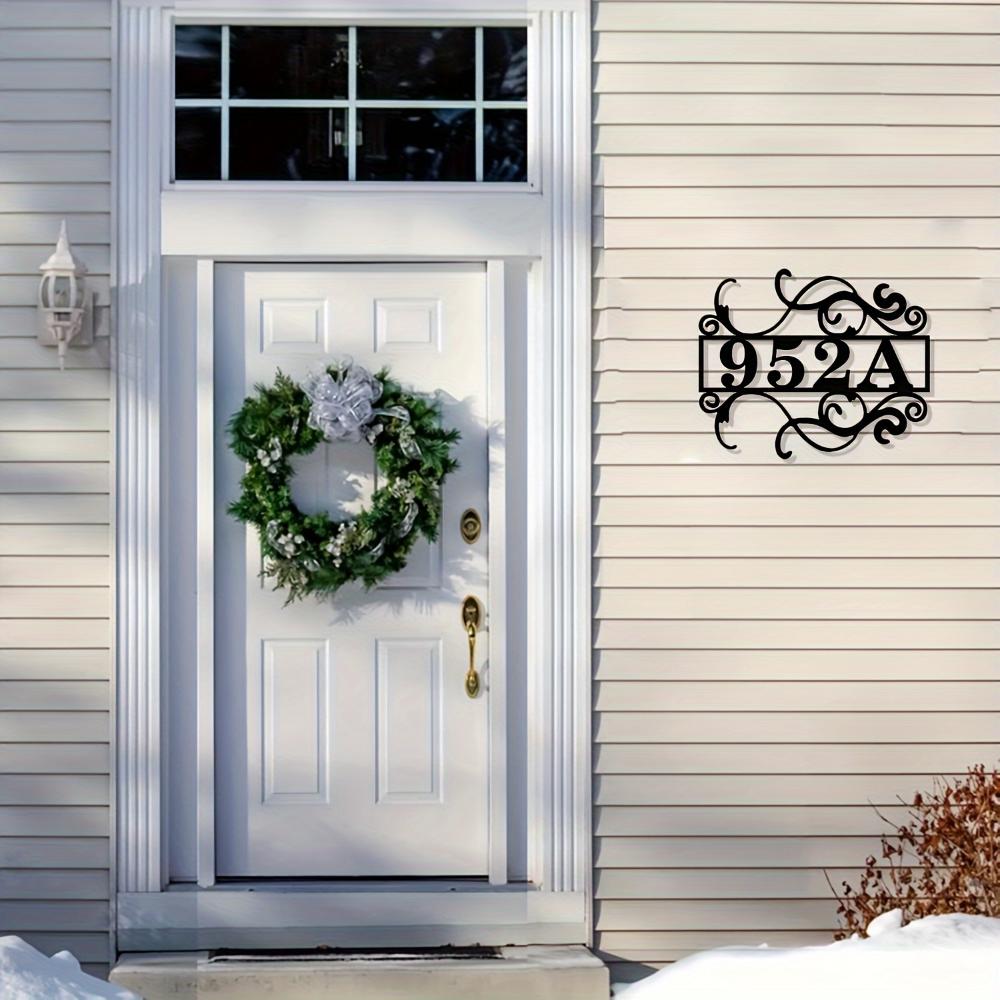 Custom Metal House Number Sign Durable Personalized Iron Plaque Outdoor Home Gift