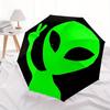 1pc Alien Peace Sign Automatic Open/Close Umbrella, Umbrella with cartoon Design, Portable Compact Umbrella for Men & Women, Good Holiday Gi
