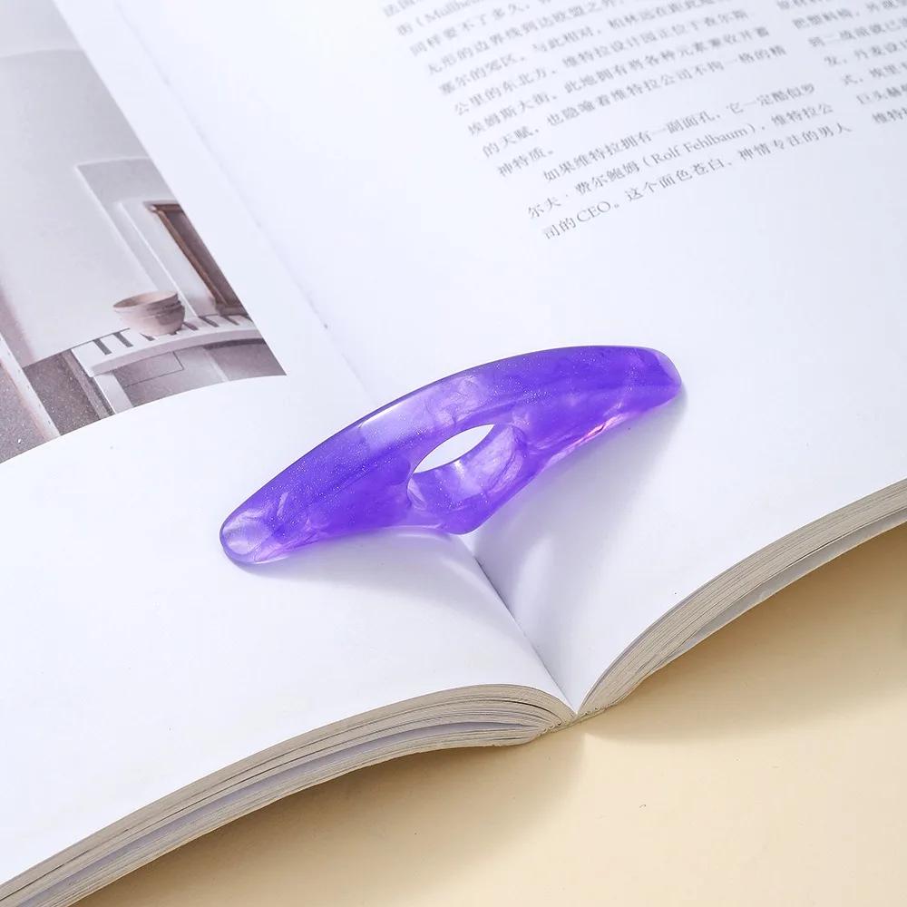 Portable Convenient Thumb Book Page Holder 2cm Hole Elegant Reading Aids Easy To Use Marque Page Book Accessories Students