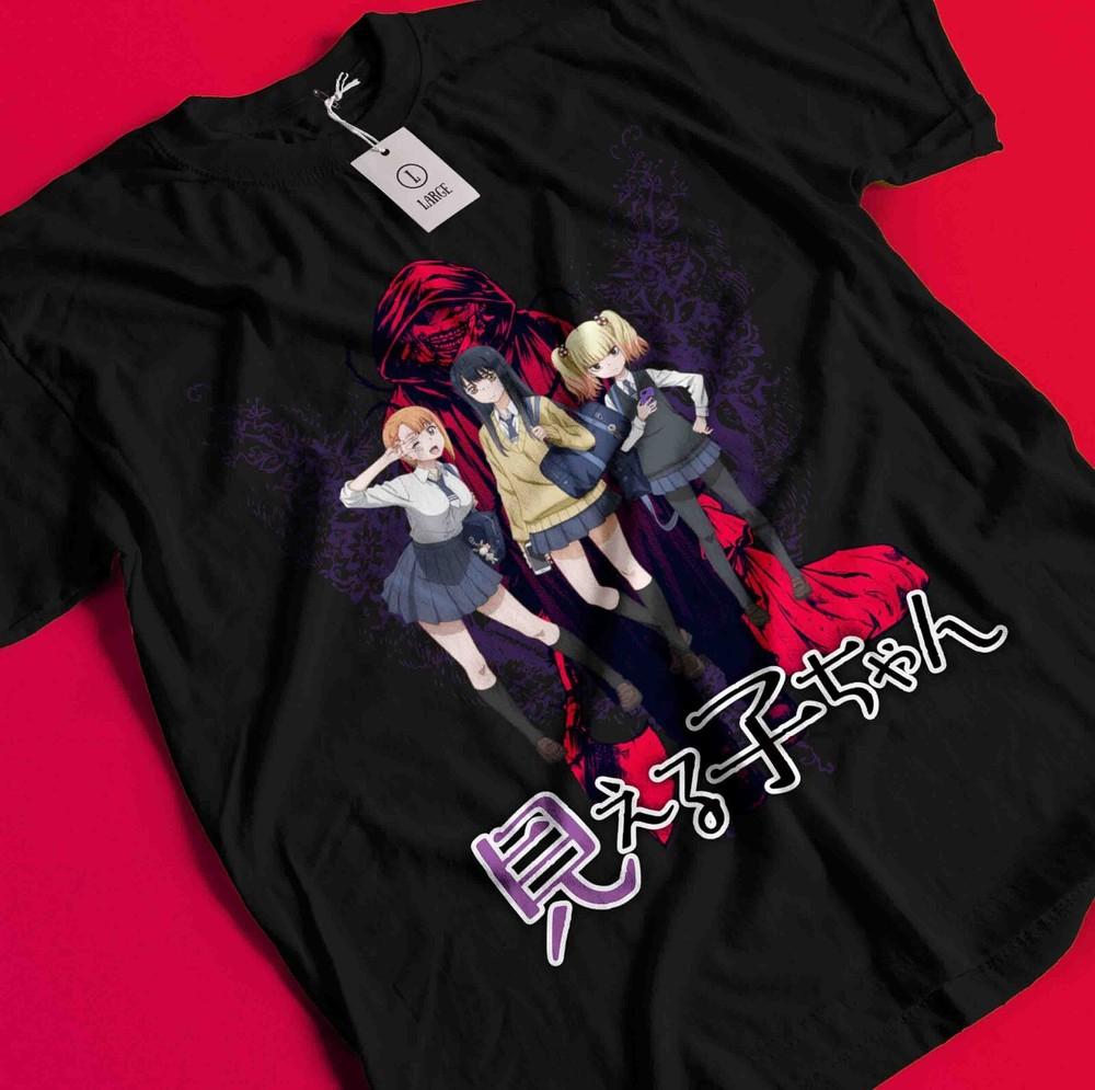 

Mieruko Chan T-Shirt Hana Shirt Miko Yotsuya Ghost Tshirt Mier Girl Horror Anime BB909 4XL
