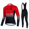 Mens Cycling Jersey Bib Shorts Set Quick-Dry Breathable Team Edition Road Mountain Bike Riding