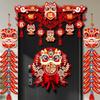 Felt New Year Door Decoration Traditional Hanging Chinese Lucky Ornament Handmade Good Luck Spring Festival Couplet