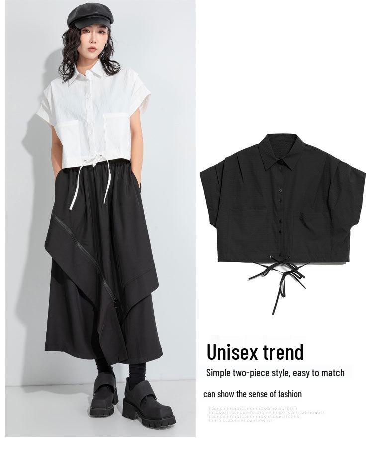 2025 Fall Women's Loose Short Sleeve Blouse - Chic, Casual & Stylish