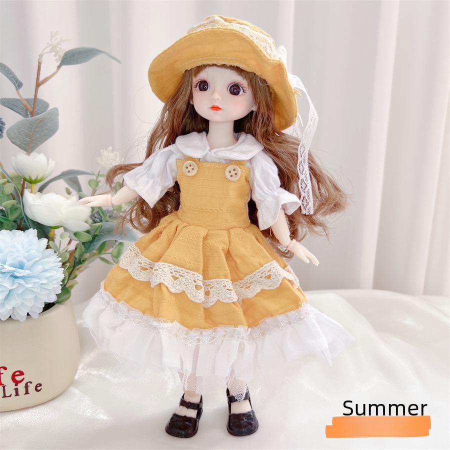 30 Cm Cute Princess Doll Set - 20 Joint BJD Girl, Perfect Birthday Gift