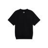 MLB Solid Color Round Neck Pullover Short Sleeve T-Shirt Unisex Tops Black 3AMTB0531-50BKS