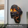 Halloween Broken Soul LED Wall Lamp with LED Illumination Broken Soul Wall Light for Bedroom Living Room Cafe and Gallery Decor