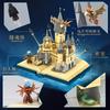 Castle Book Construction Blocks  Moc Assembly 3D Model Dragon Moc Small Brick Figurine Toys For Kids Christmas Present