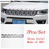 Fog Light Lamp Eyebrow / Handle Bowl / Window Wiper Cover Trim For Jeep Compass 2017 -  ABS Chrome Accessories Exterior Kit
