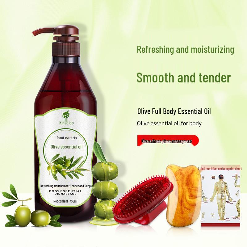 Rožių ir alyvuogių masažinis eterinis aliejus - 750 ml Naudojimui meridianų grožio salone, praturtintas senu imbieru