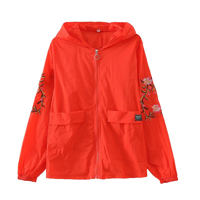 Summer Women's Sun Protection UV Breathable Sun Protection Clothing Jacket Women Loose Thin Short Coat