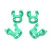30 Pcs Car Green Plastic Fastener Transmission Tubing Clamp Clip