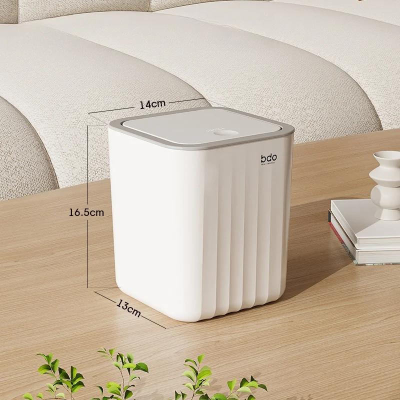 

Мини настольный мусорный бак с крышкой пресс-типа мусорный бак для ванной комнаты автомобиля офиса спальни гостиной мусорные баки портативный мусорный бак белый