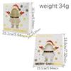 92MF 12Pcs Christmas Themed Chocolate Box Cookie Candy Chocolate Packaging Box