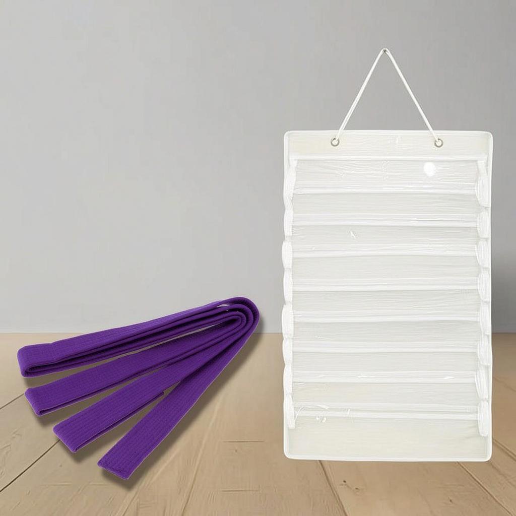 Belt Aikido Arts Taekwondo Holder Dustproof Multi-Compartment Wall Medal Rack Fighting