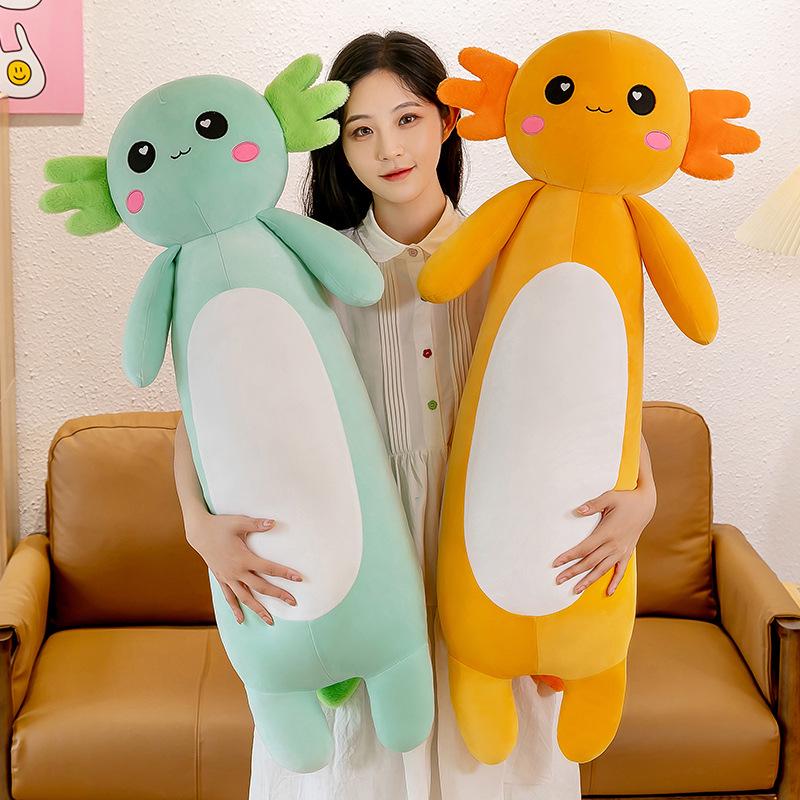 

Colorful Salamander Plush Pillow - Cute Long Striped Doll 70 cm розовый