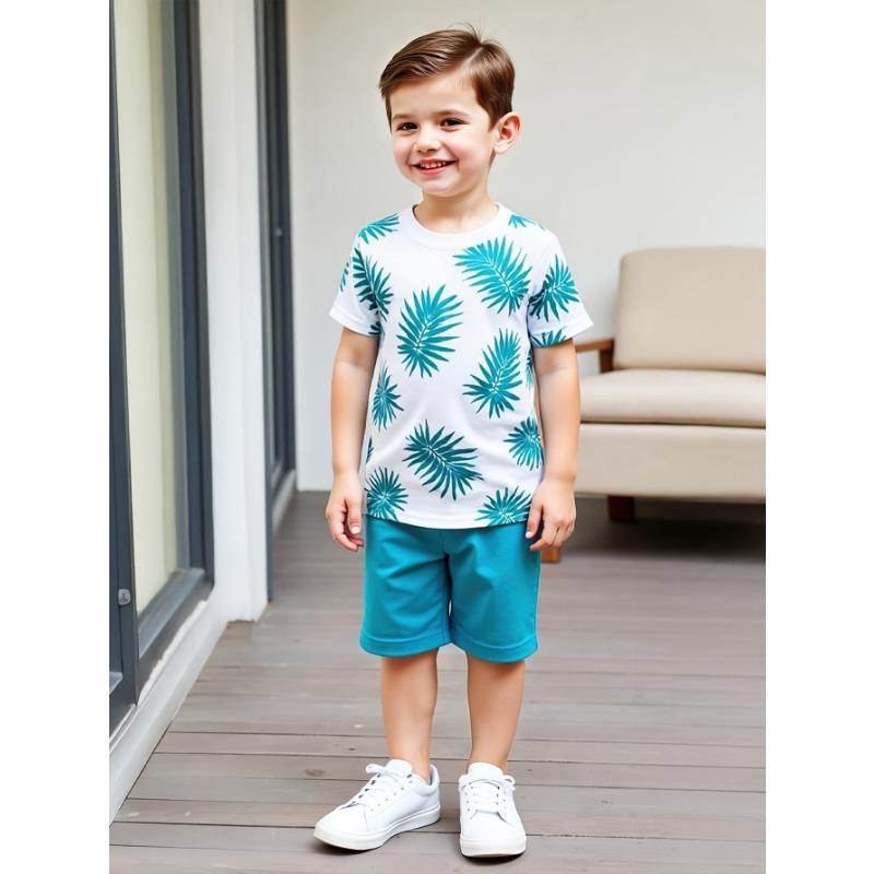 

Летний повседневный спортивный комплект для мальчиков с 3D-принтом для улицы, быстросохнущий и дышащий, 2025 160