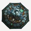 Snake Wildlife Mandala Pattern Umbrella, Portable and Foldable Design, 8 Ribs, a Casual Accessory for Halloween, Christmas, and Birthday Gifts.