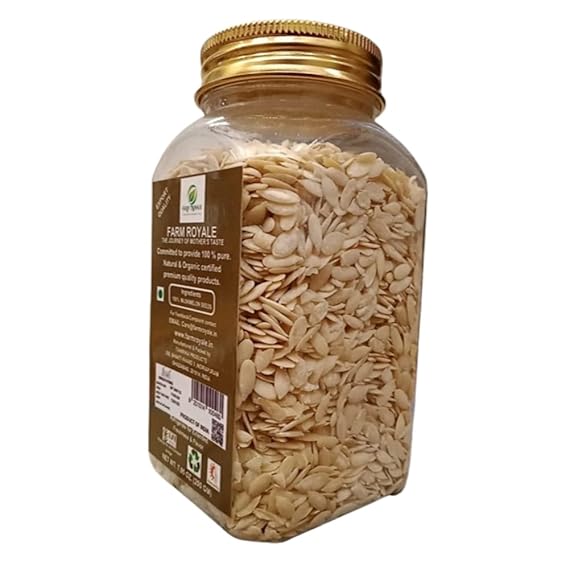 Farm Royale Muskmelon Beej (Kharbuja Giri) 200g | Premium Musk Melon Kernels | Natural & Farm Fresh