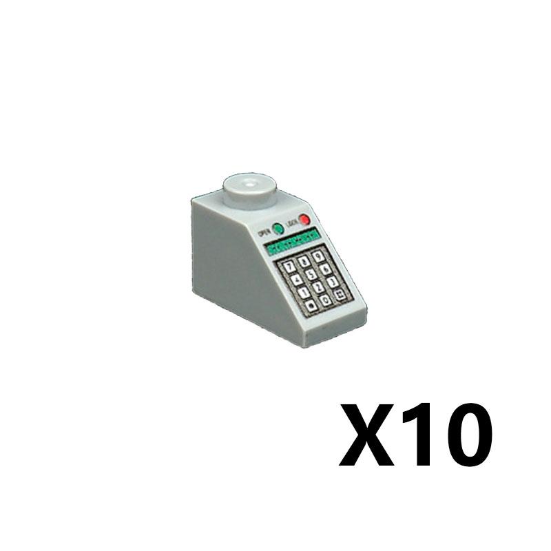 Accesorii Imprimate Oras Blocuri de Constructie Controller Calculator Monitor Tastatura Tablou de Bord Telefon Mobil Radio Mini Caramizi Jucarii pentru Copii