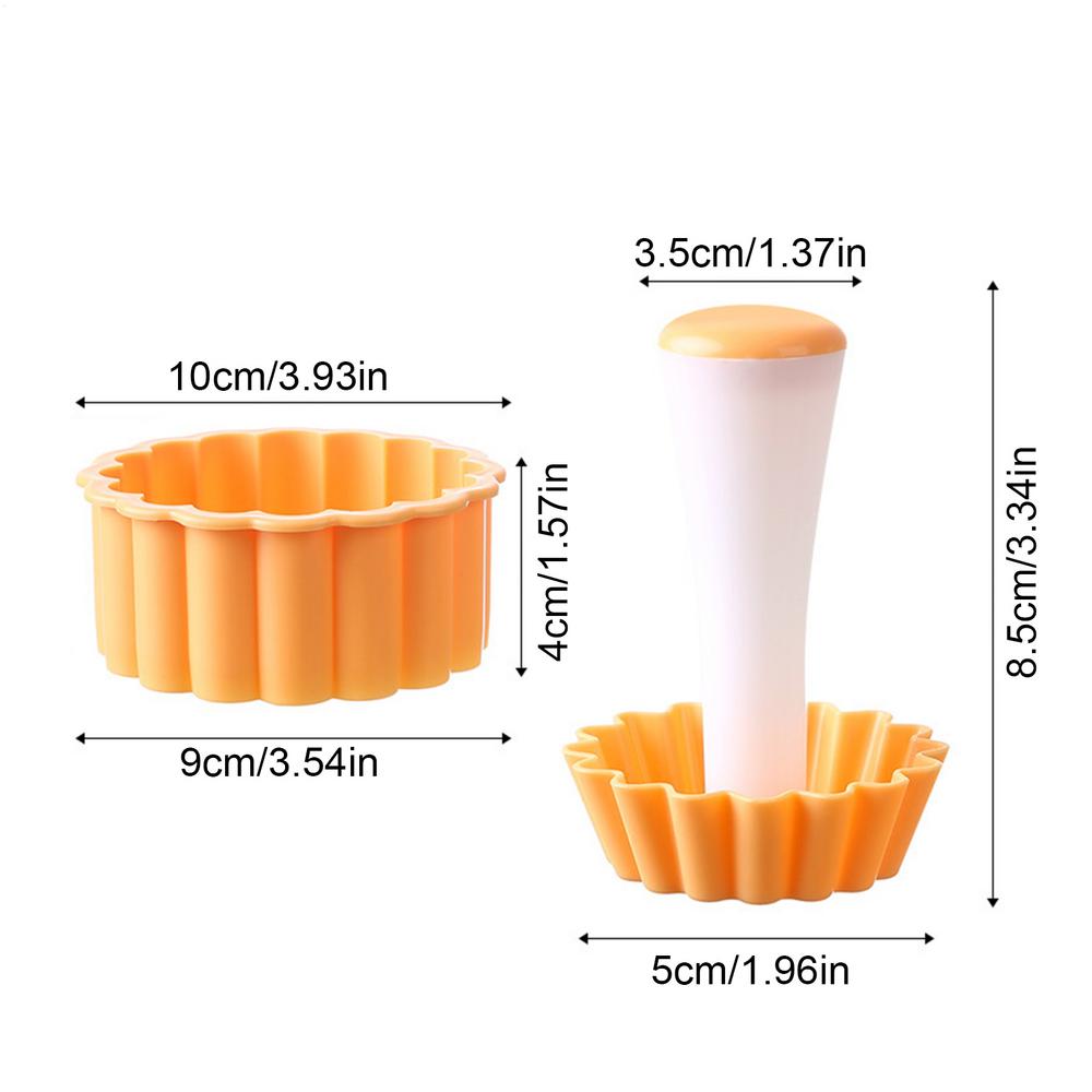 

Набор тамперов для тарталеток Форма для тарталеток с яйцом Двусторонний тампер для тарталеток Пушер для придания формы тесту Для выпечки пирогов с яйцом, пирогов, торта Кухонные гаджеты Инструменты жёлтый