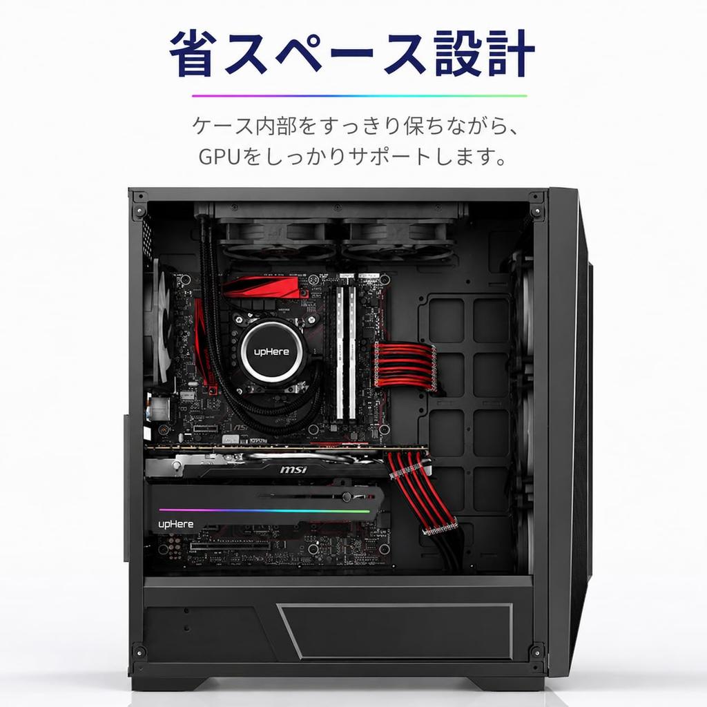 Support Universel pour Carte Vidéo Novonest Support GPU avec Fonction LED ARGB, SYNC Carte Mère 5V 3PIN [GS05ARG]