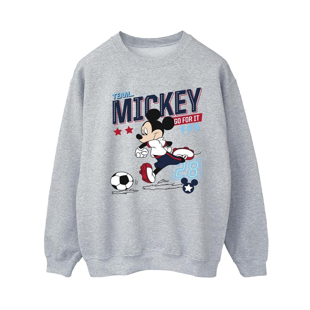 Disney Damska bluza z kapturem Mickey Mouse Team Mickey Piłka nożna
