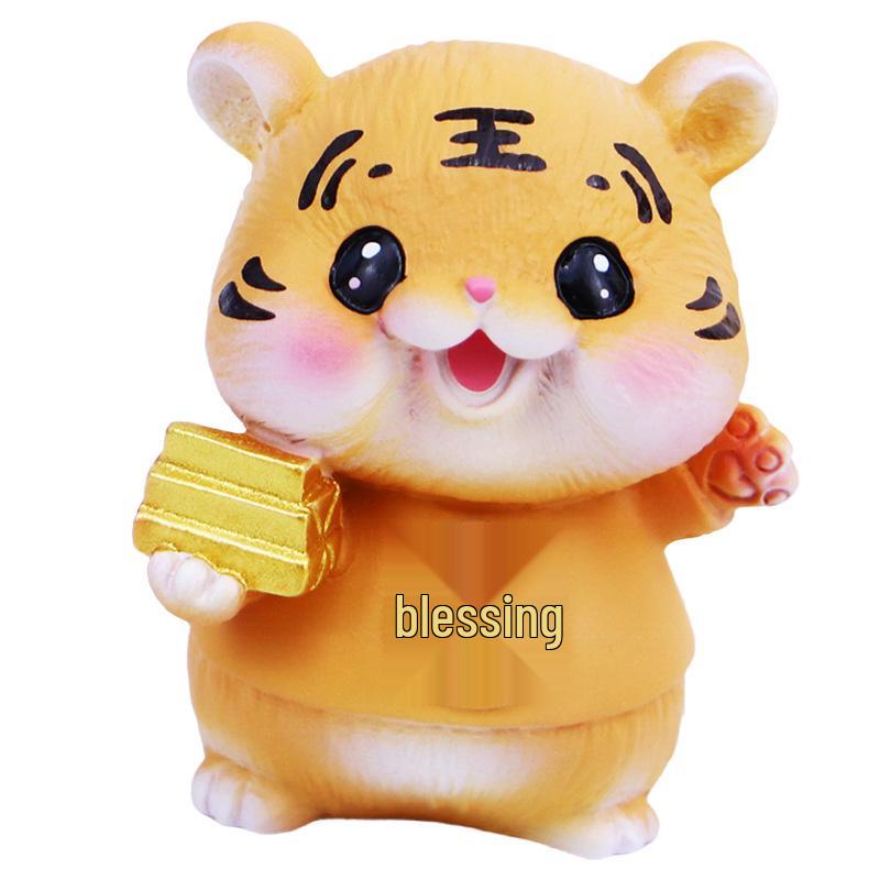 Adorable Mini Tiger Desktop Ornament & Car Interior Decoration