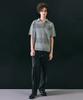 LMOOD Holiday Pk Half Knit Short Sleeve Shirt Ash Blue