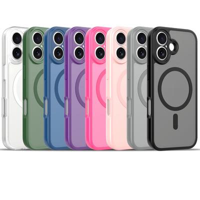 Magnetic Frosted iPhone Case for 13-17 Pro Max with 2.0 Fine Hole Skin Feel