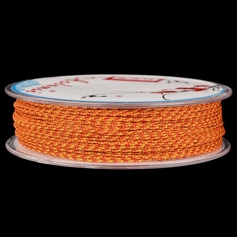 0.9mm Gold Color Hand-Woven Bracelet Rope for DIY Tassels
