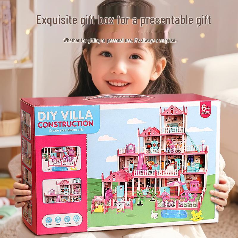 DIY Princess Castle Dollhouse Playset for Girls