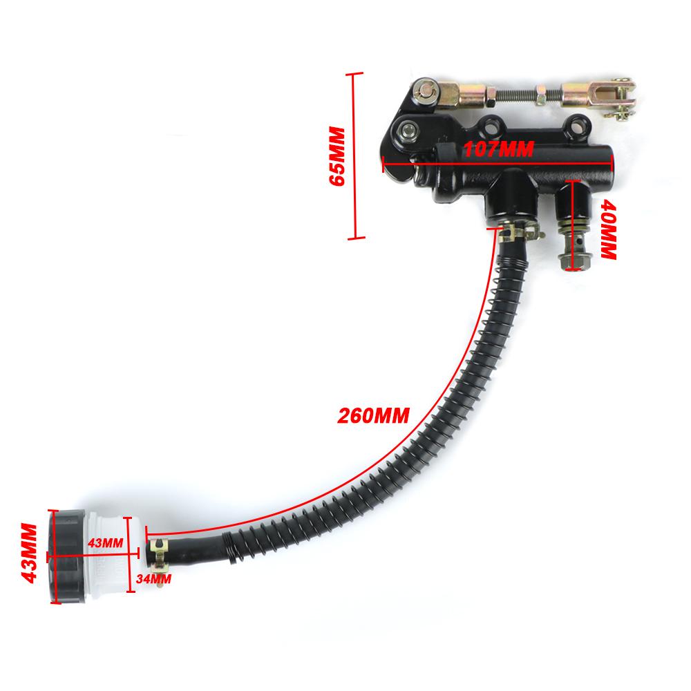 Oil Cylinder Pump for Suzuki Kawasaki Honda Motorcycle Rear Brake Pump Foot Hydraulic Refit Rear Brake Master Motorcycle Accessories