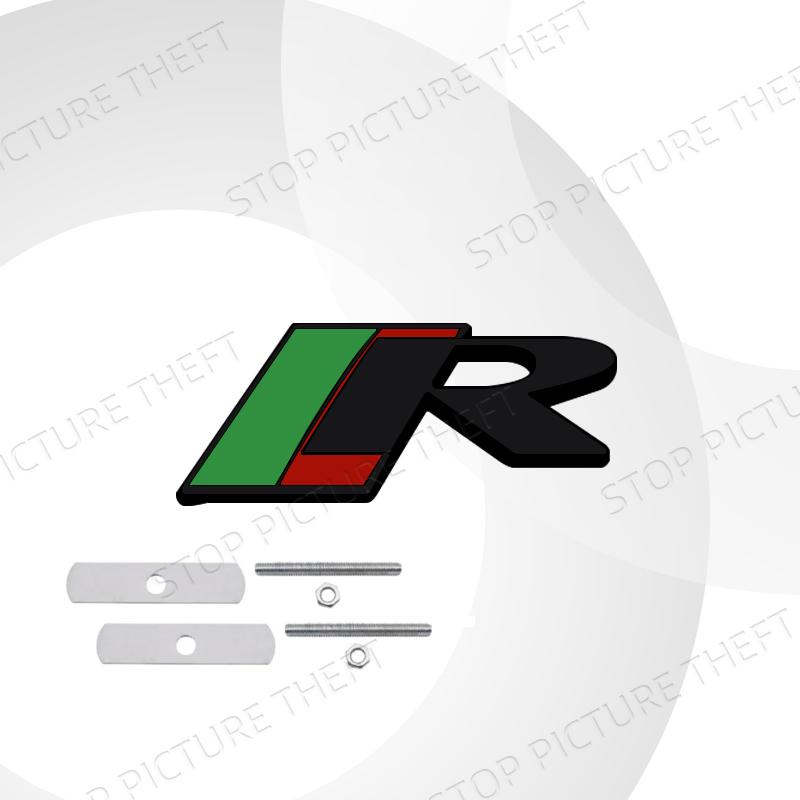 Metal Alloy S R Sport Logo Car Grille Badge Trunk Sticker Decoration Emblem For R-S F-Pace S-Type XE XF XJ XK XJR XFR XEL